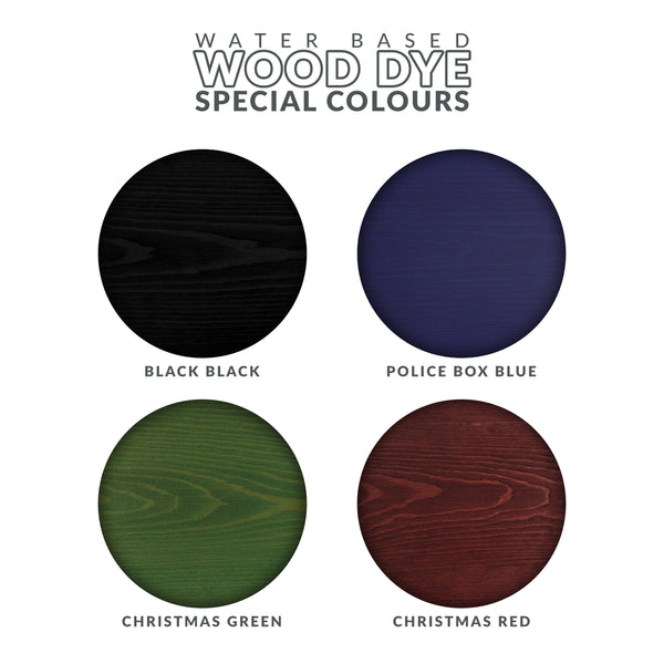 Interior Wood Stain / Dye - Black Ebony Colour - Littlefair's