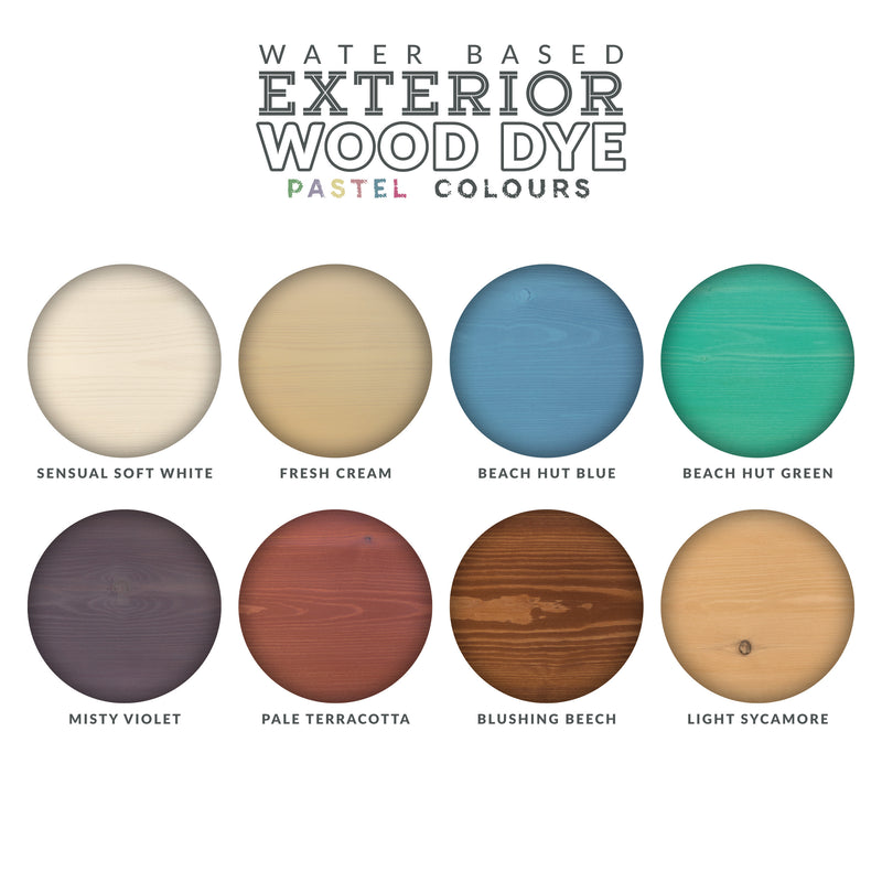 Exterior Wood Dye - Pastel Colours