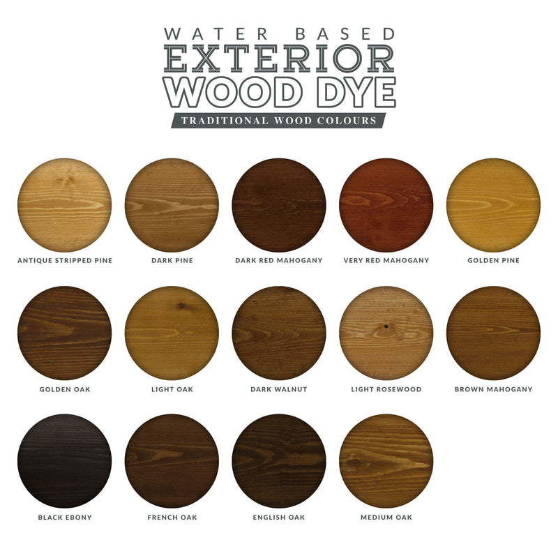 Exterior Wood Dye - Traditional Wood Colours