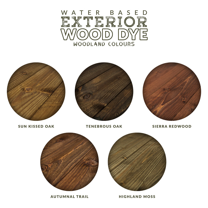 Exterior Wood Dye - Woodland Colours
