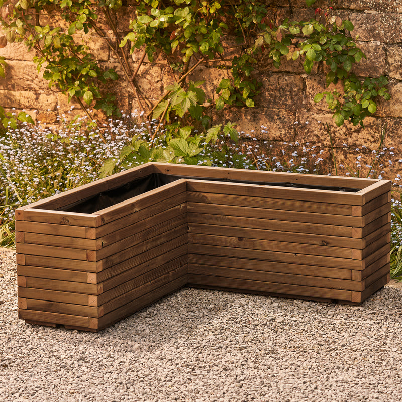 Corner L Shaped Garden Planter