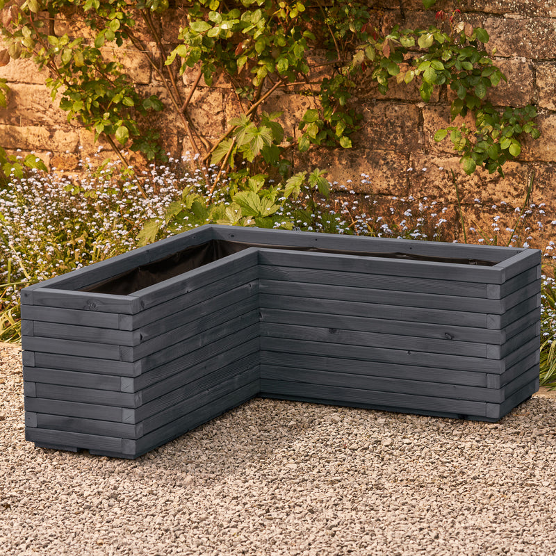 Corner L Shaped Garden Planter