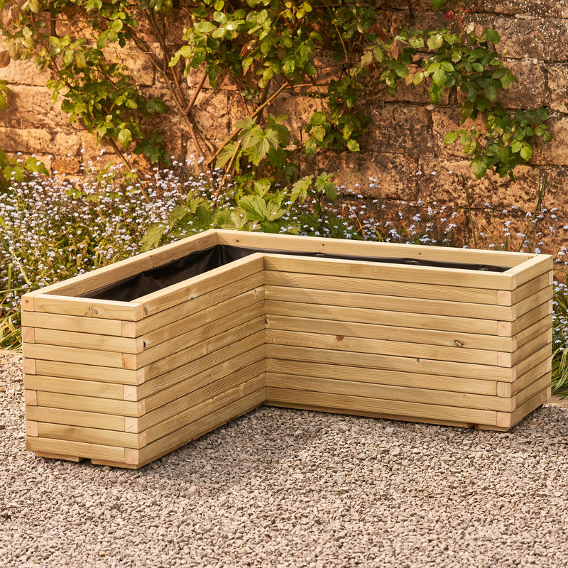 Corner L Shaped Garden Planter