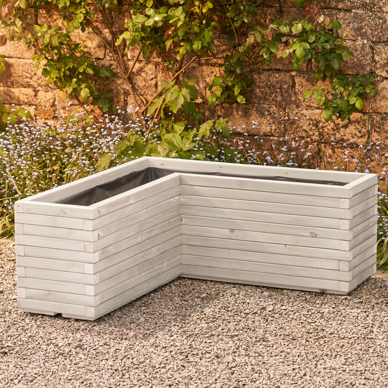 Corner L Shaped Garden Planter